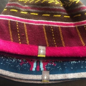 2 children’s smart wool wool hats for girls one size fits most.
